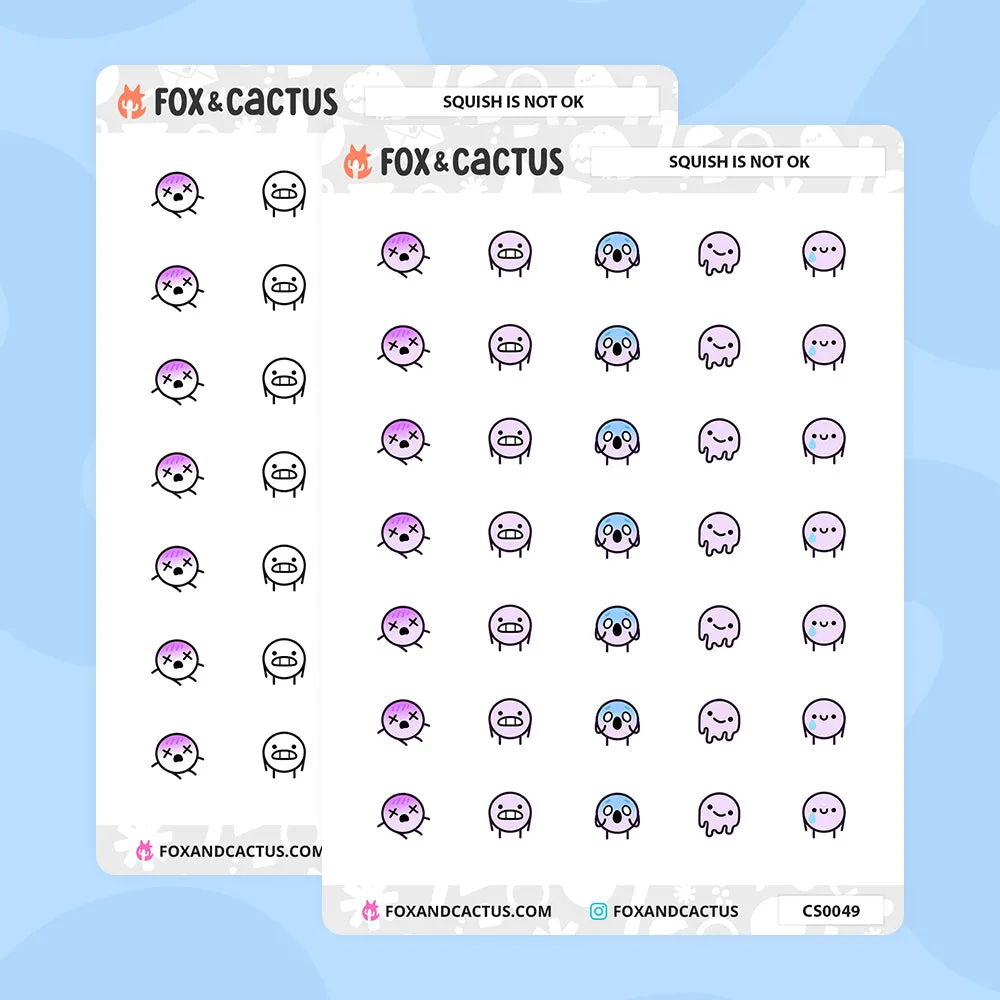 Squish-moji (Stress) Stickers