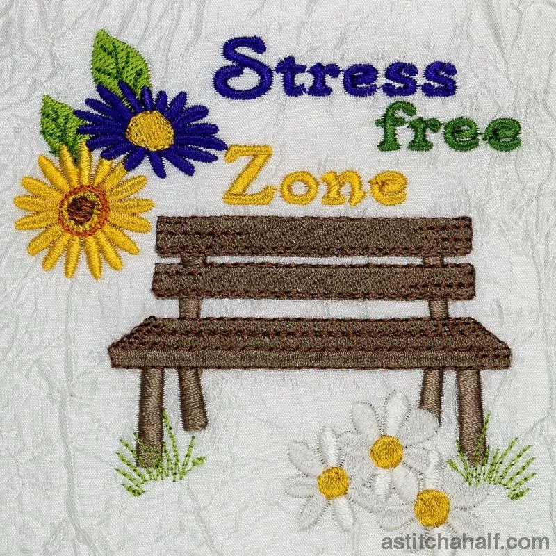 Stress Free Zone Garden Seat