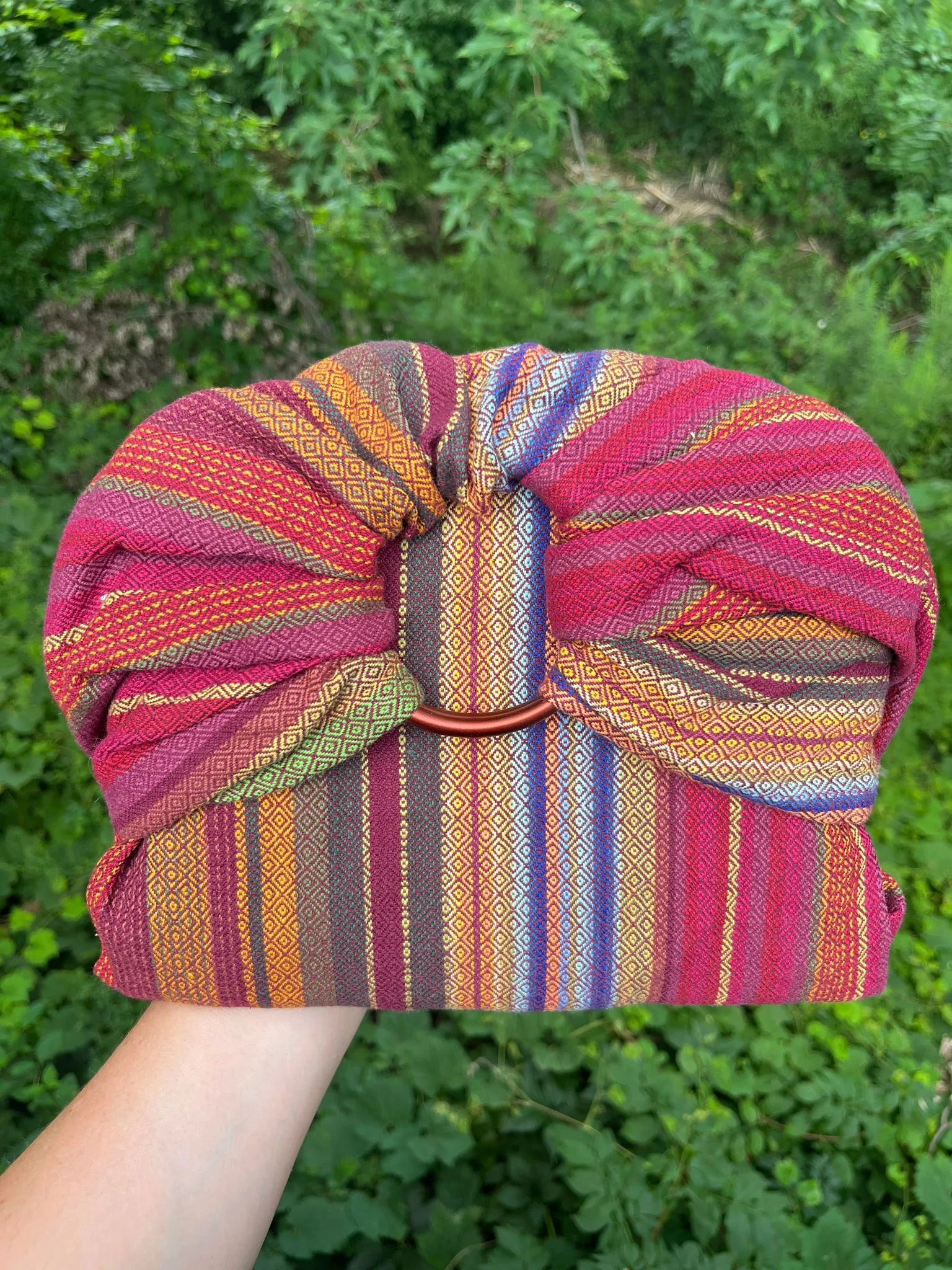Tierra red Ring Sling by Girasol