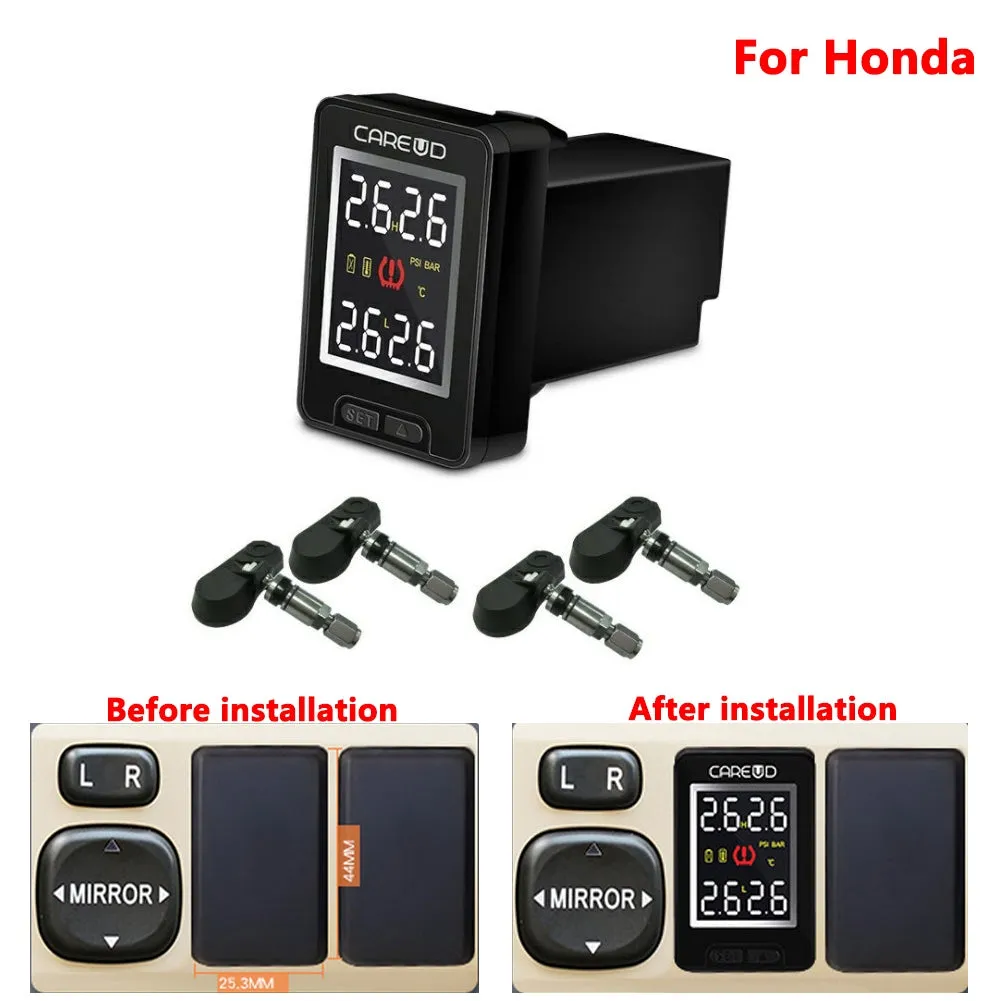 U912-TJ For Honda Car Wireless TPMS Tire Pressure Monitoring