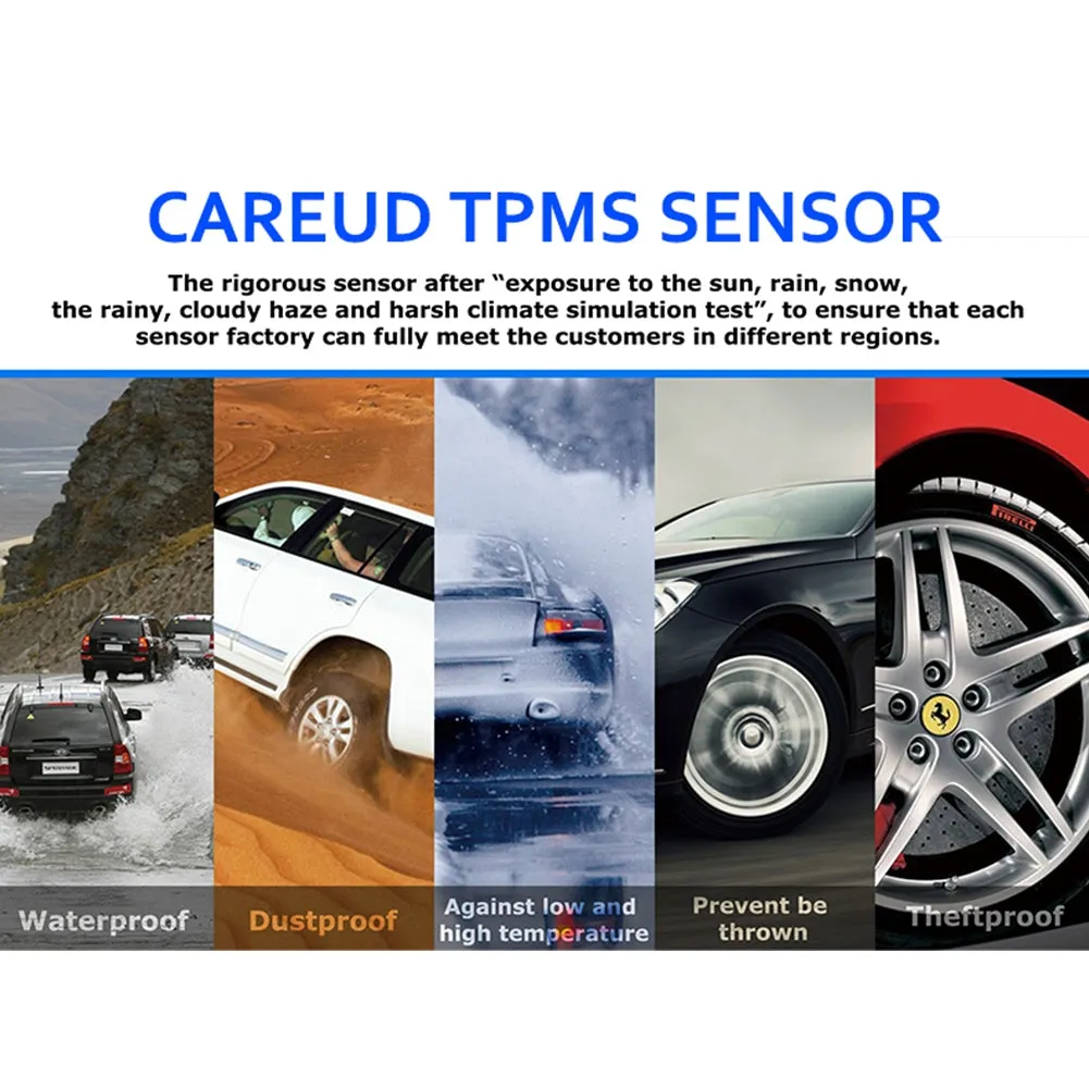 U912- WF Car TPMS Auto Wireless Tire Pressure Monitoring System 4