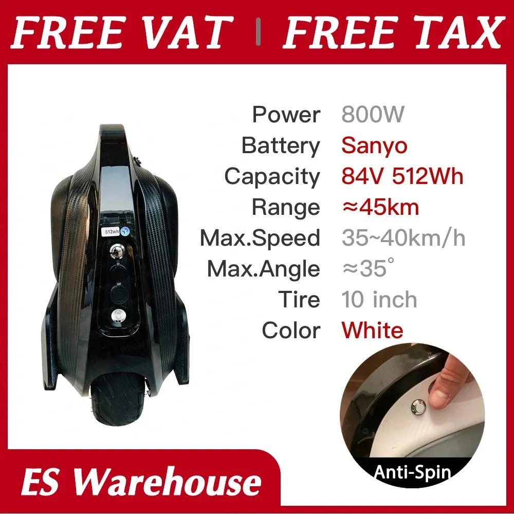 VAT Exemption Begode Mten3 Electric Unicycle 800W 84V 512Wh Gotway Mten 3 Monowheel GW Smart Wheel