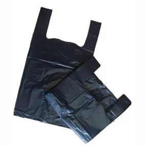 Vest Carrier Bags Black Bottle - Box of 2000