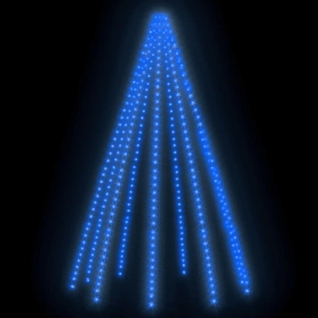 Weihnachtsbaum-Lichternetz mit 400 LEDs Blau 400 cm