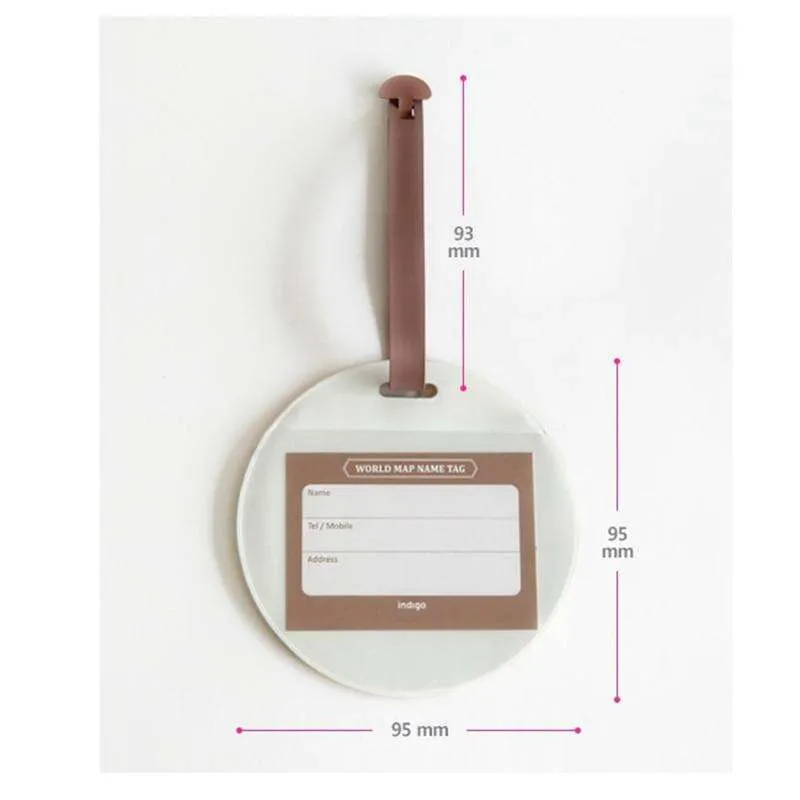 World Map Luggage Tags