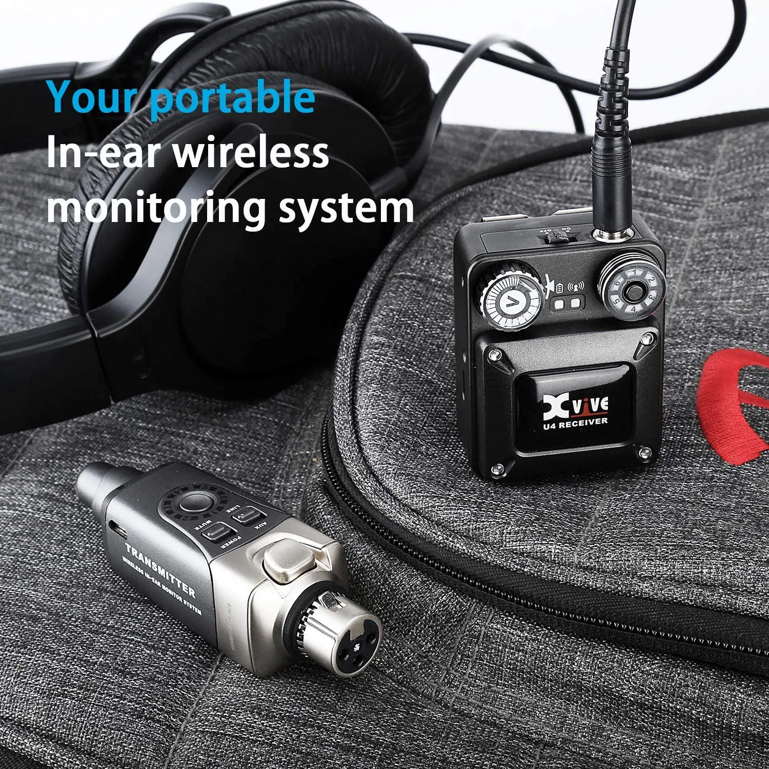 Xvive In-Ear Monitor Wireless System - 1x Transmitter & 4x Receivers