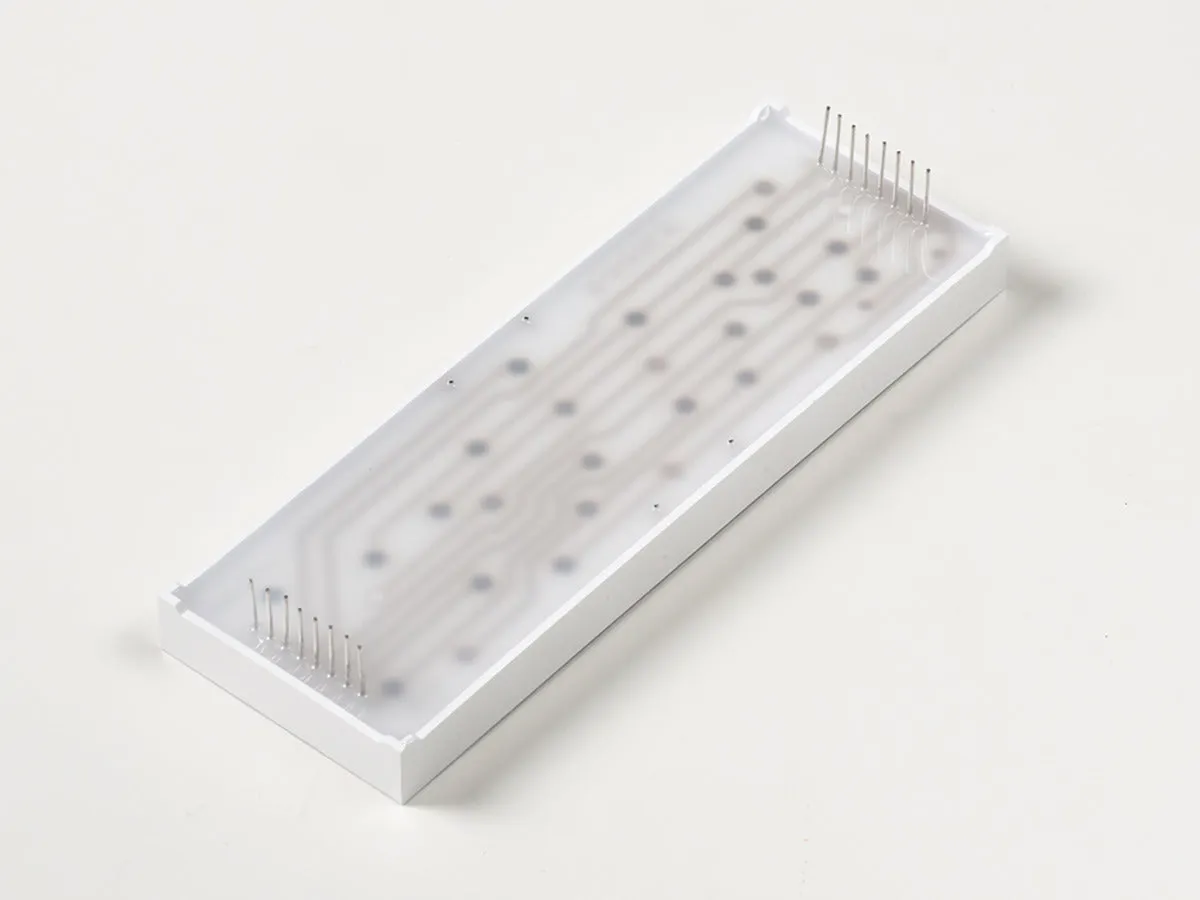 Yellow 7-segment clock display - 1.2\" digit height"